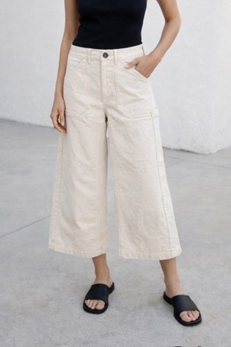 G. Label by Goop Juan Paul Workwear Culottes Pants in Natural 25